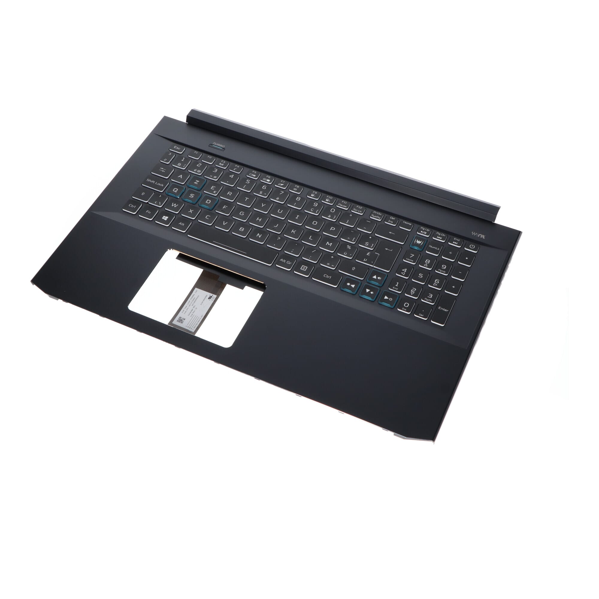 Acer Laptop Toetsenbord Azerty BE + Top Cover, Backlit