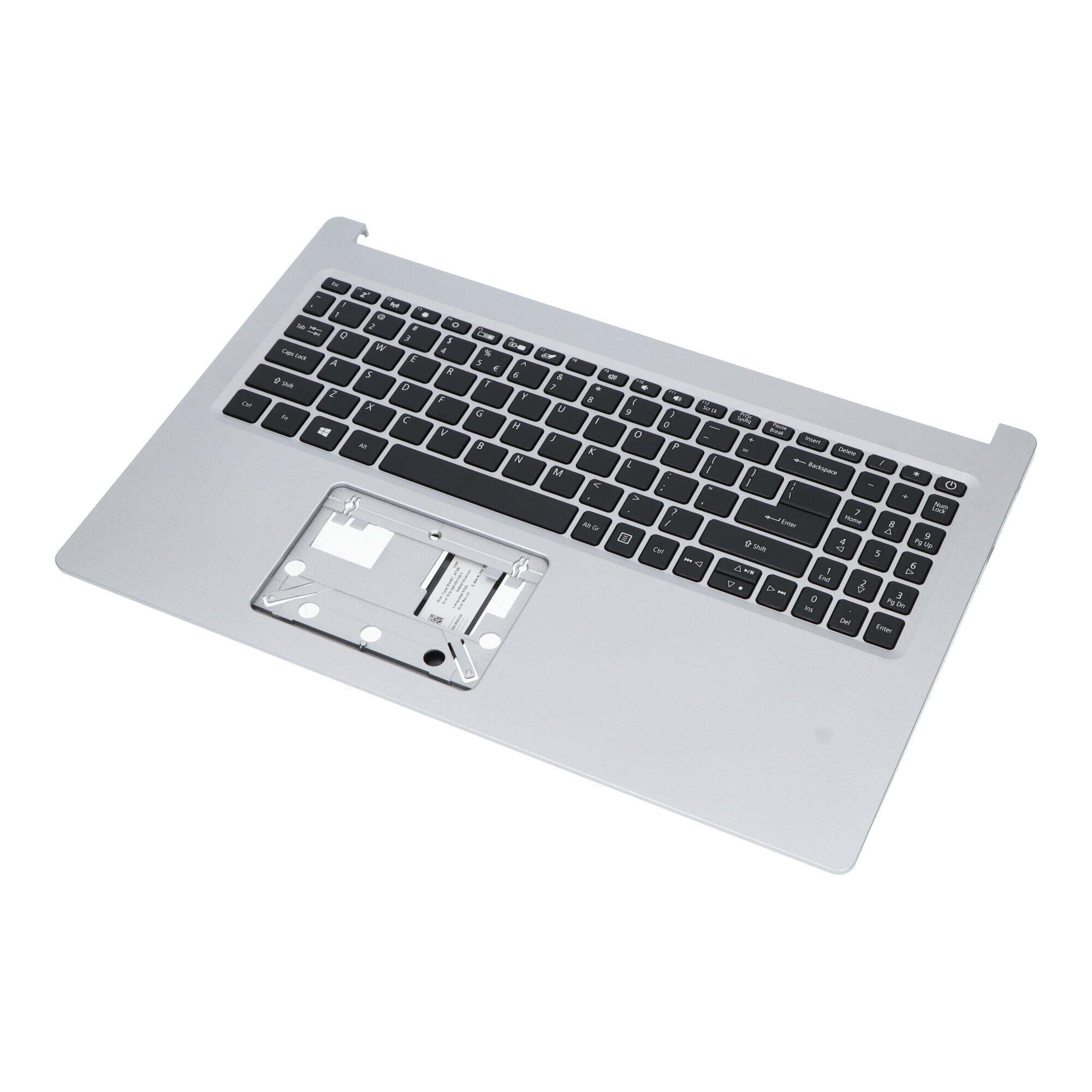 Acer Laptop Toetsenbord Qwerty US + Top Cover - Zilver