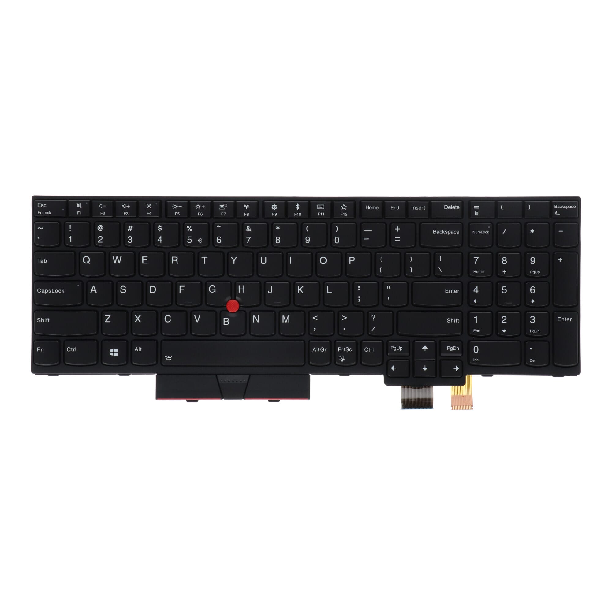 Lenovo Laptop Toetsenbord Qwerty US, Backlight - Zwart