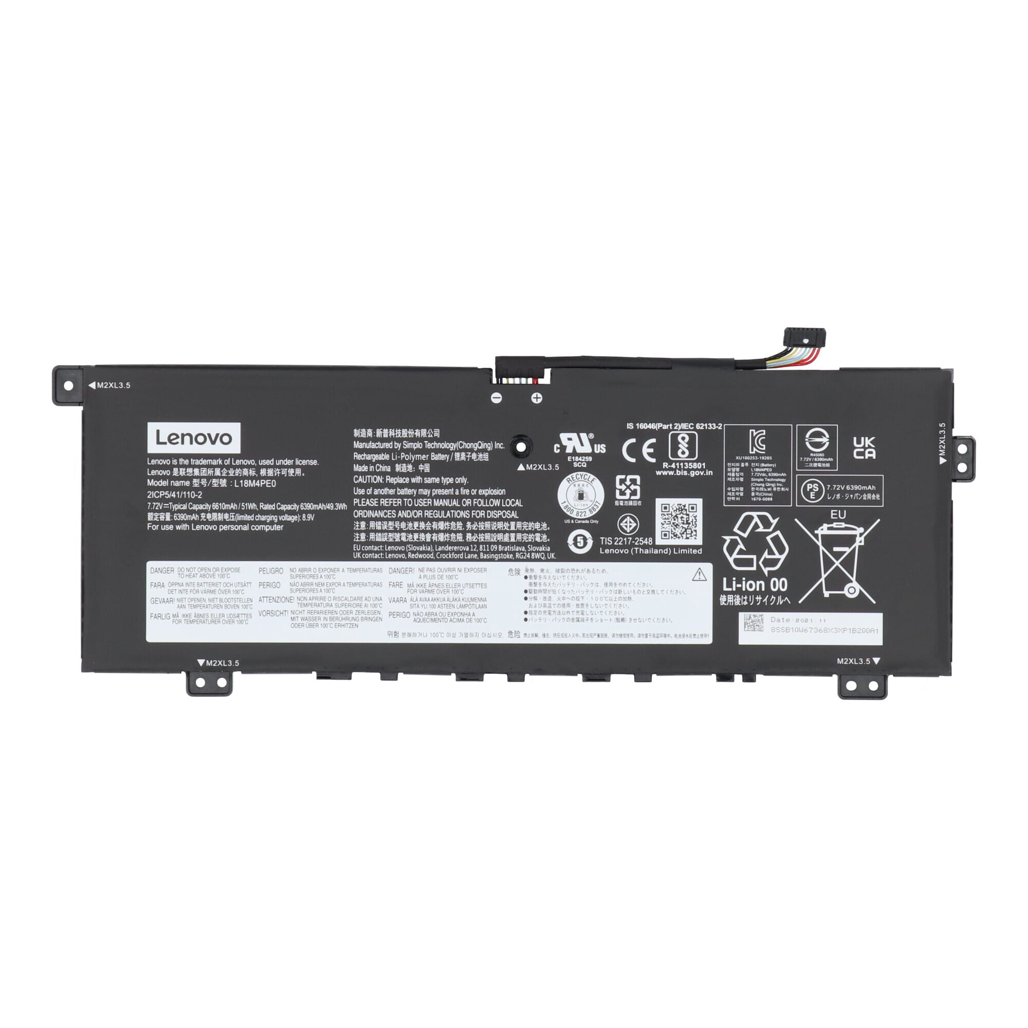 Lenovo Laptop Accu 6390 mAh