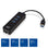 ACT USB Hub 3.2 3x USB-A ethernet, zwart