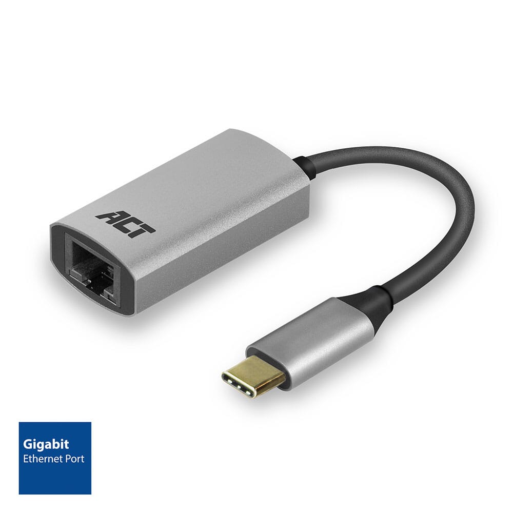 ACT USB-C Gigabit netwerkadapter