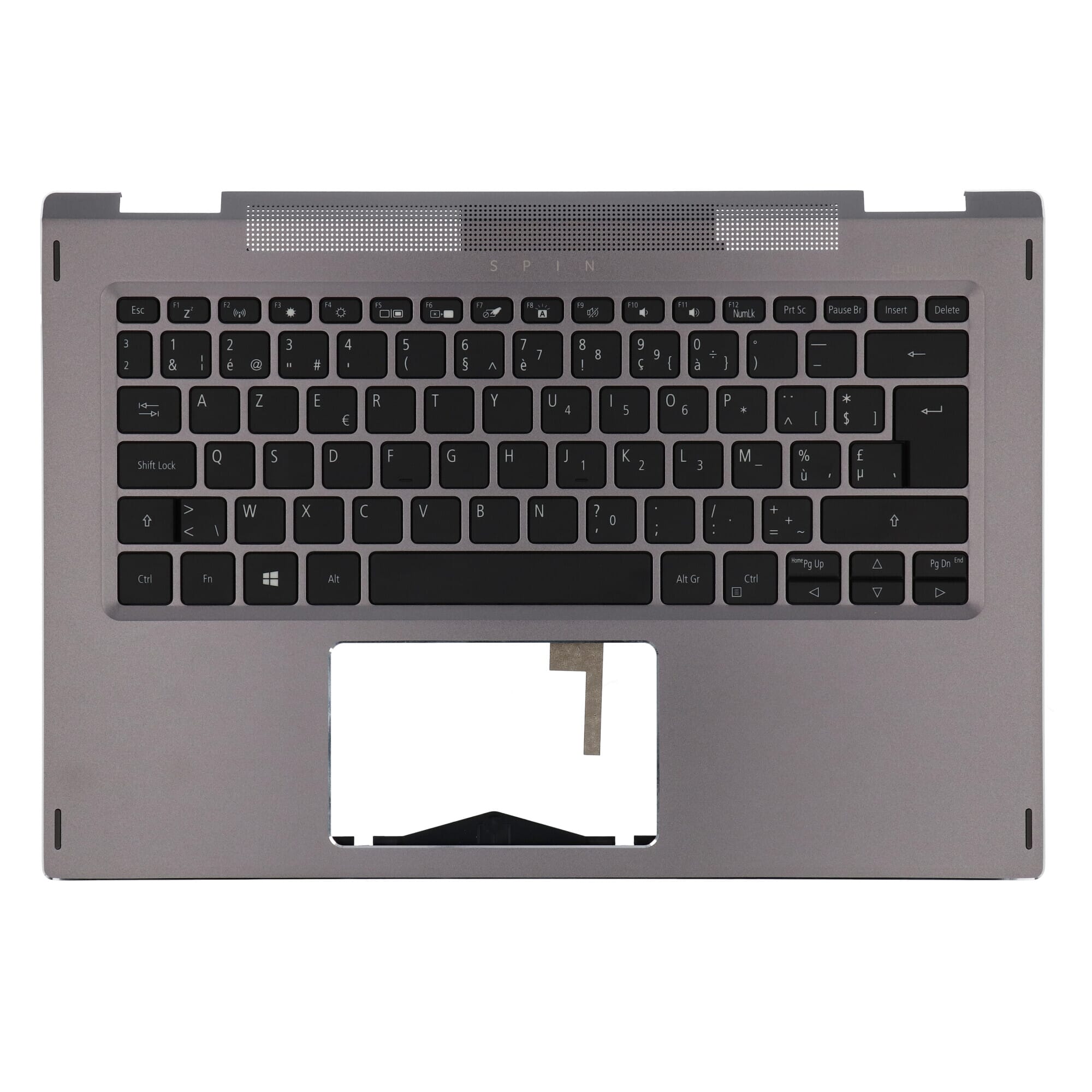 Acer Laptop Toetsenbord Azerty BE + Top Cover - Grijs