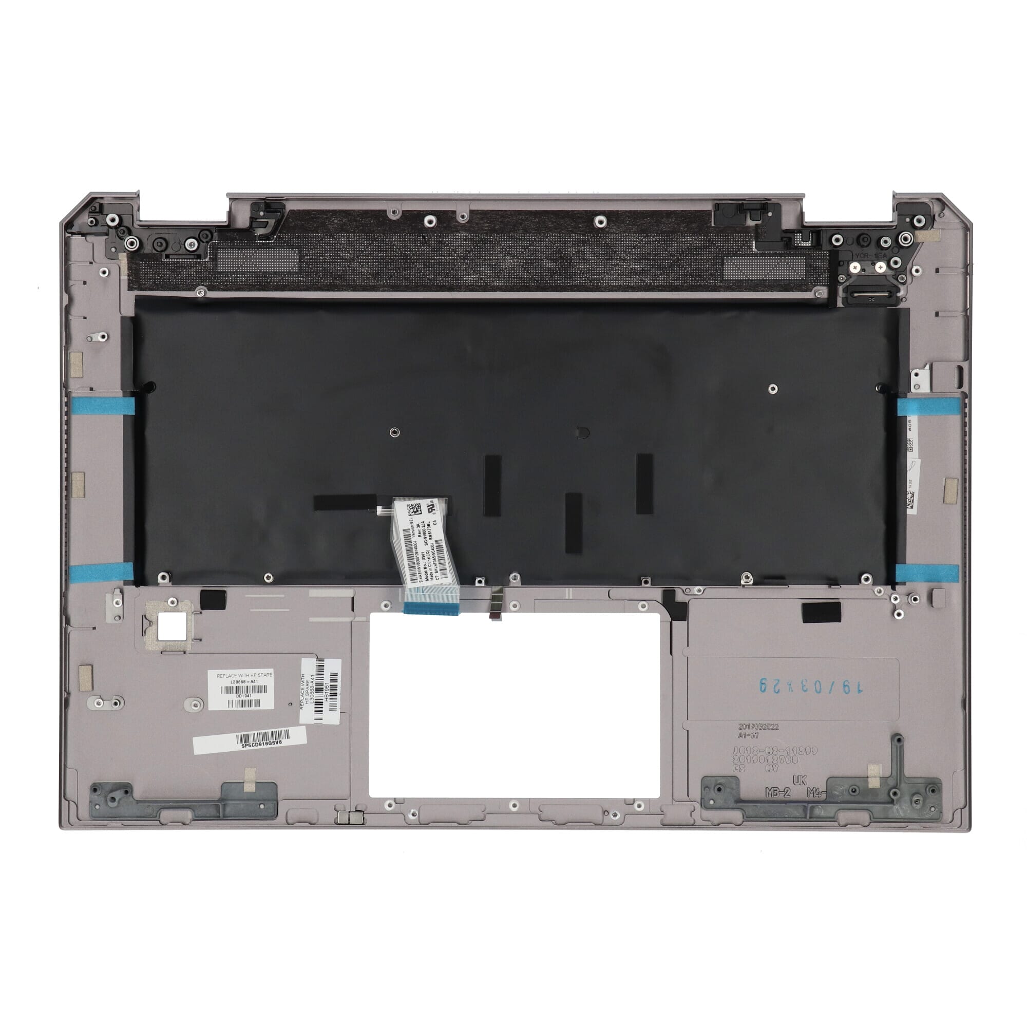 HP Laptop Toetsenbord Azerty BE + Top Cover, Backlit