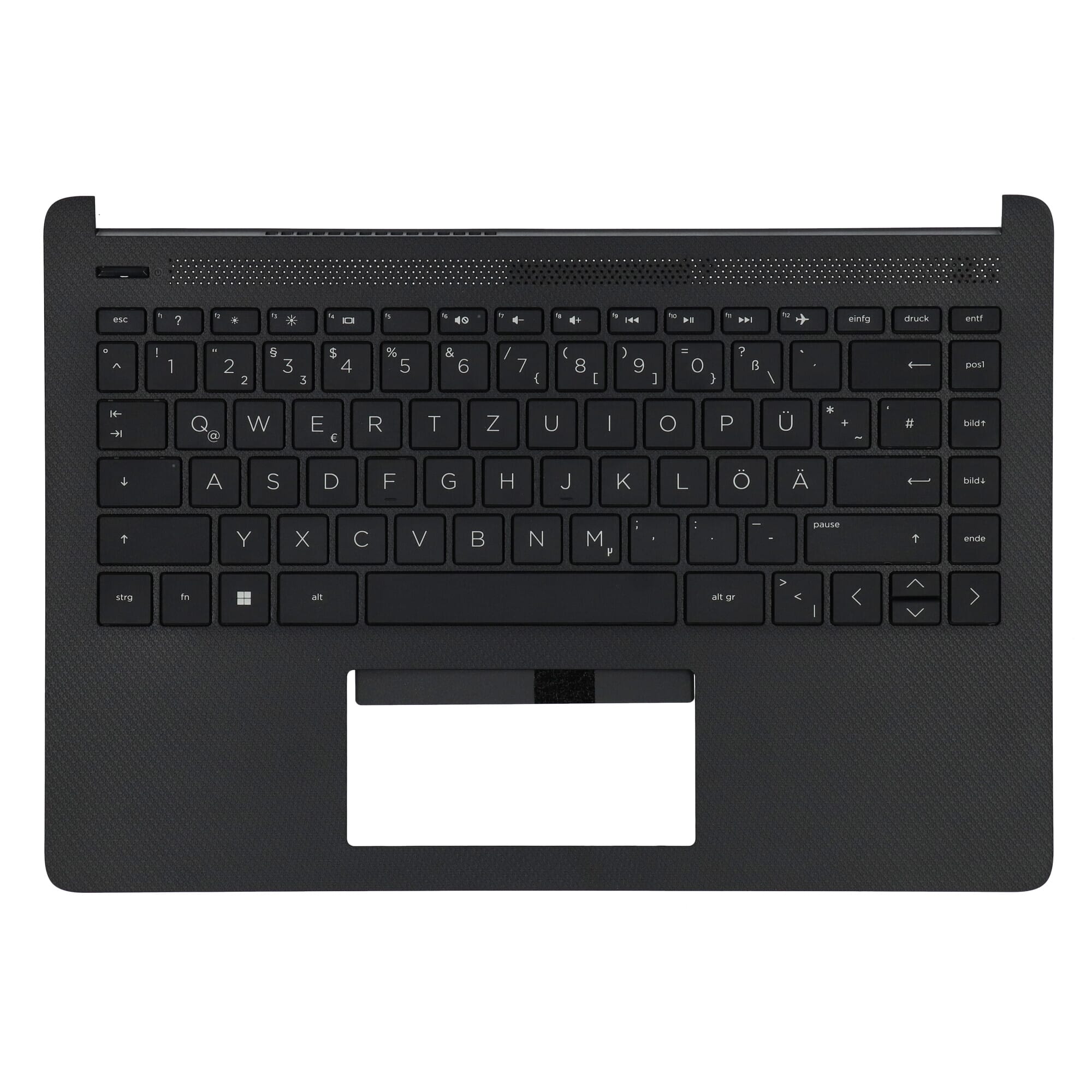 HP Laptop Toetsenbord Qwertz DE + Top Cover - Zwart