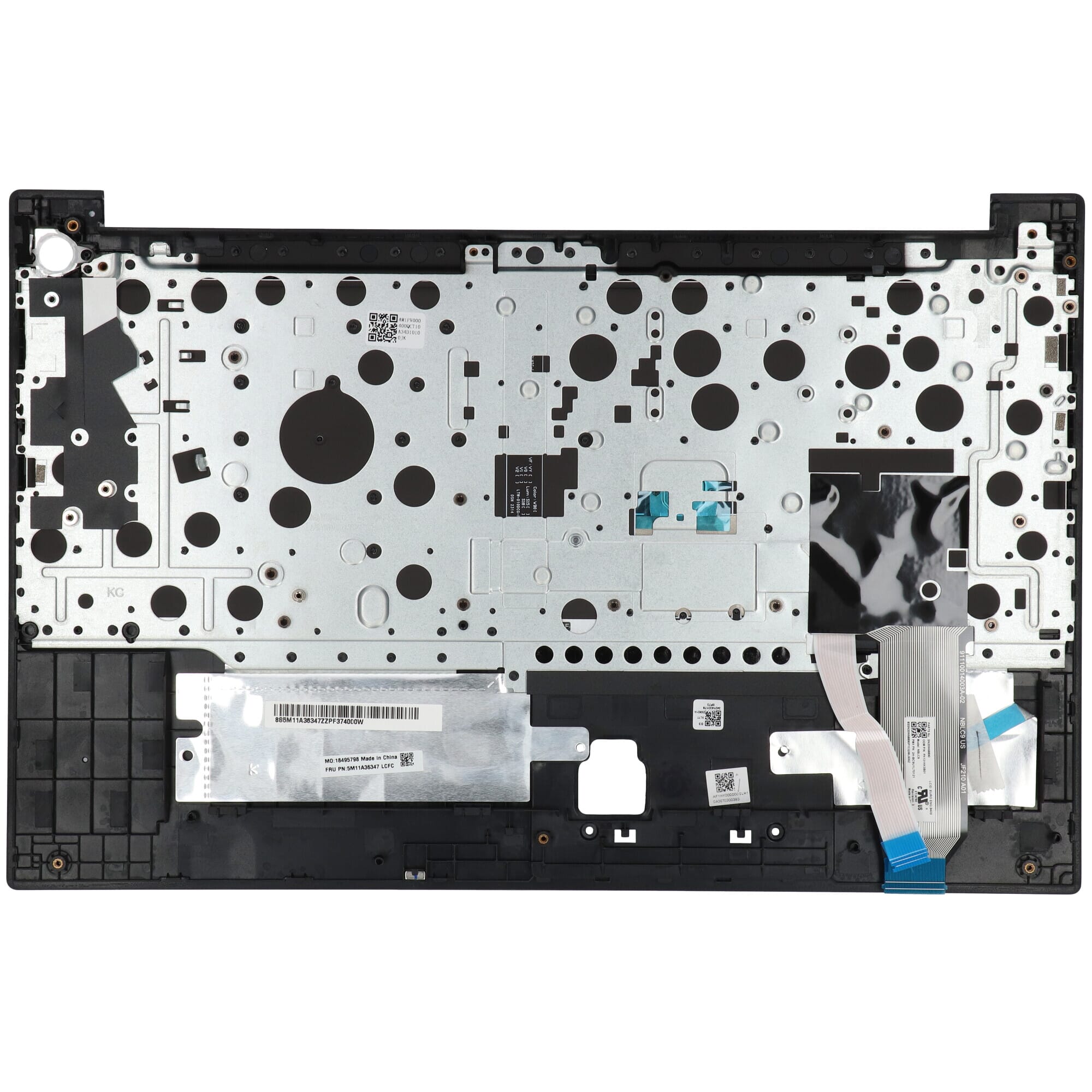 Lenovo Laptop Toetsenbord Qwerty US + Top Cover- Zwart