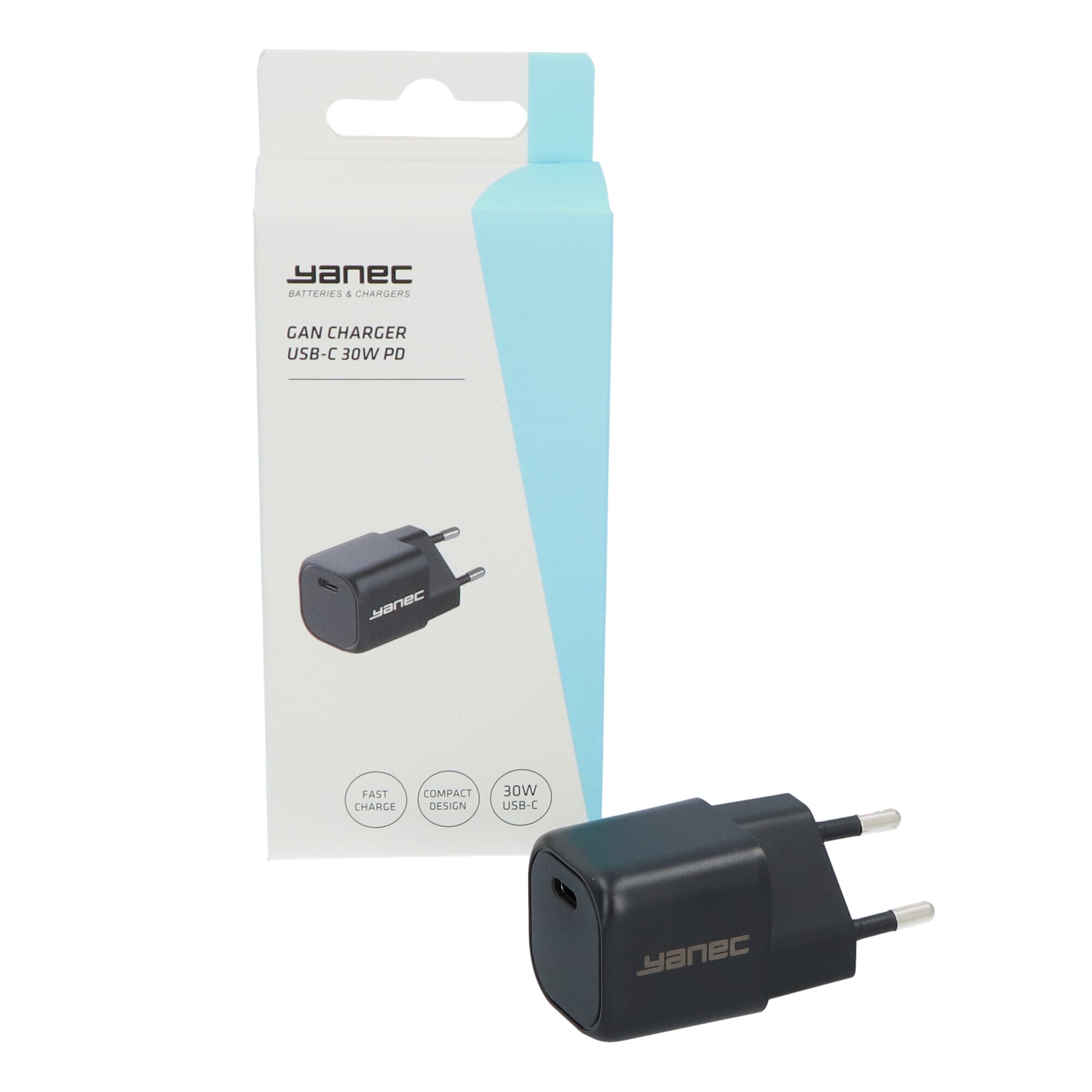 Yanec Compacte GaN lader USB-C 30W