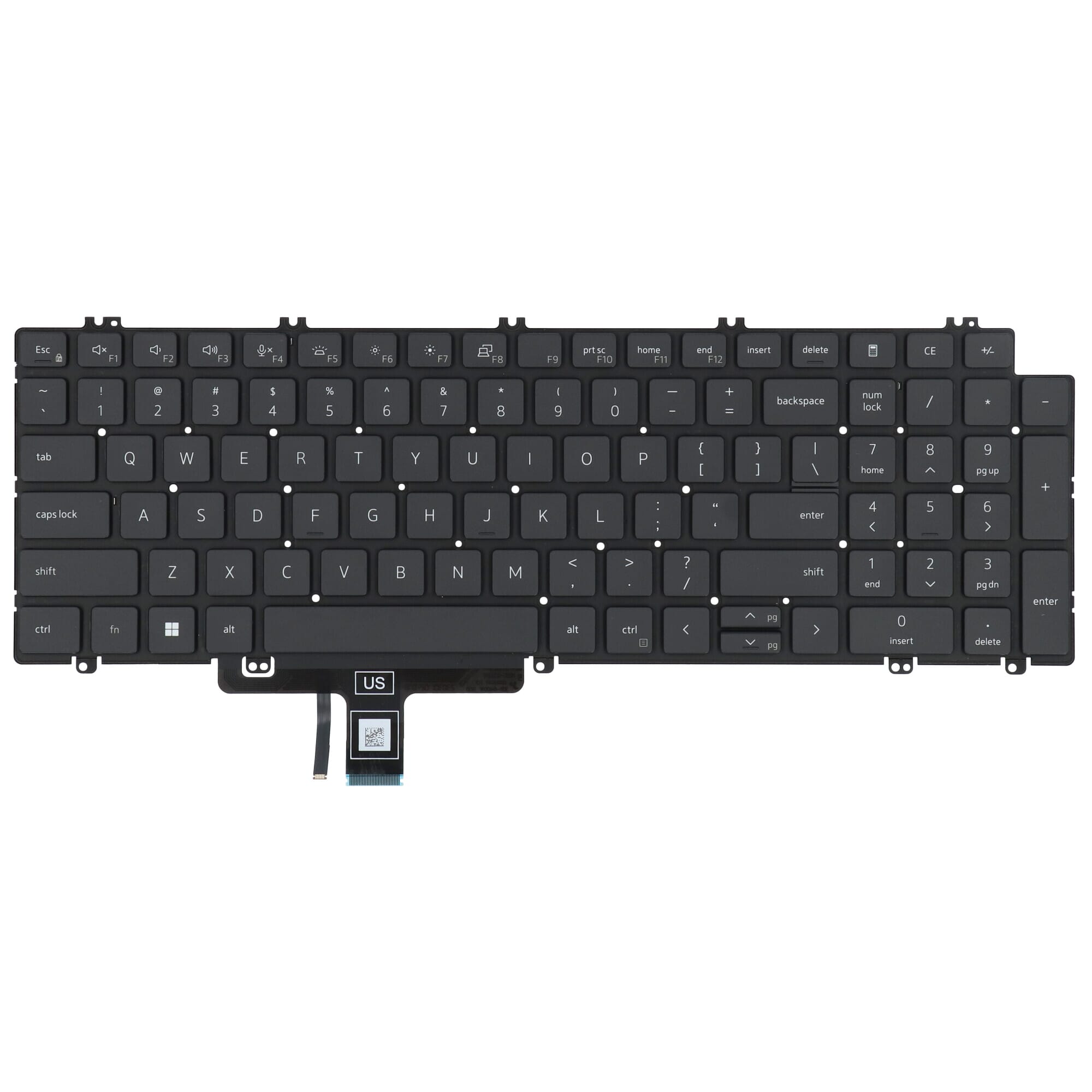 Dell Laptop Toetsenbord Qwerty US + Backlight