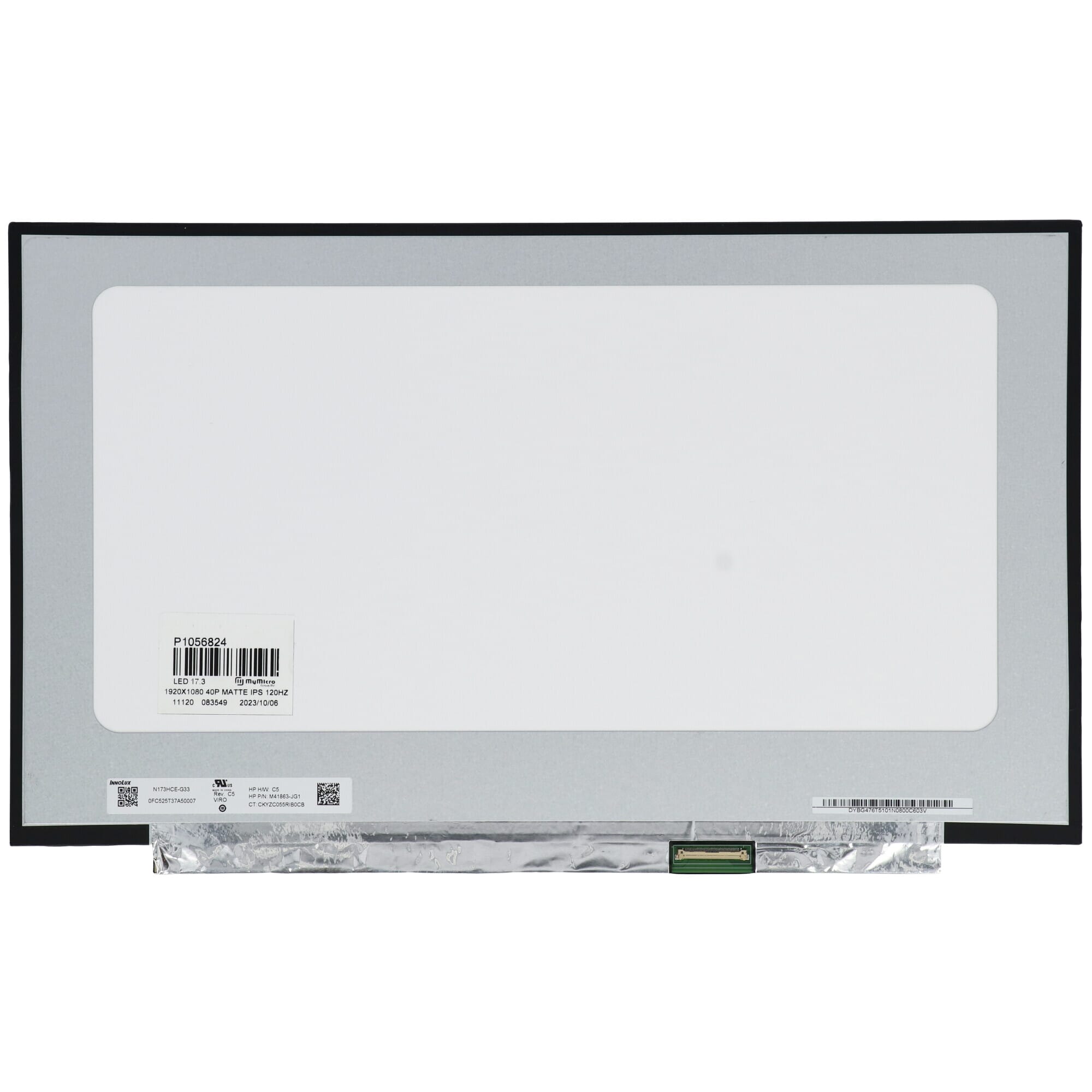 17.3 inch LCD Scherm 1920x1080 Mat, 40Pin, IPS, 120 Hz