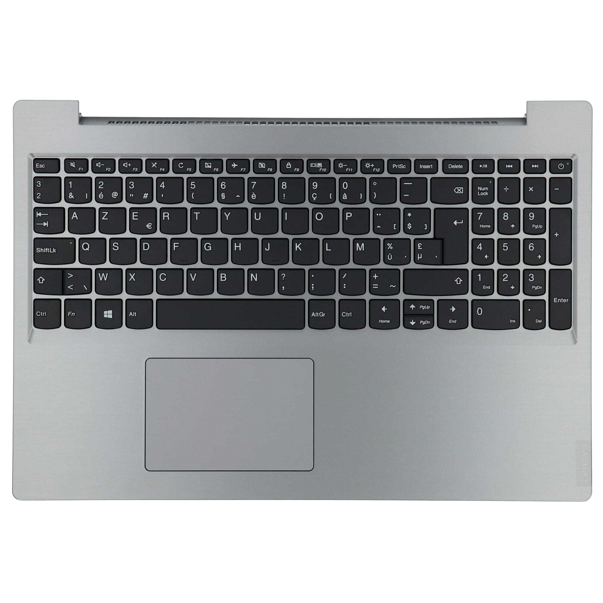 Lenovo Laptop Toetsenbord Azerty BE + Top Cover - Zilver