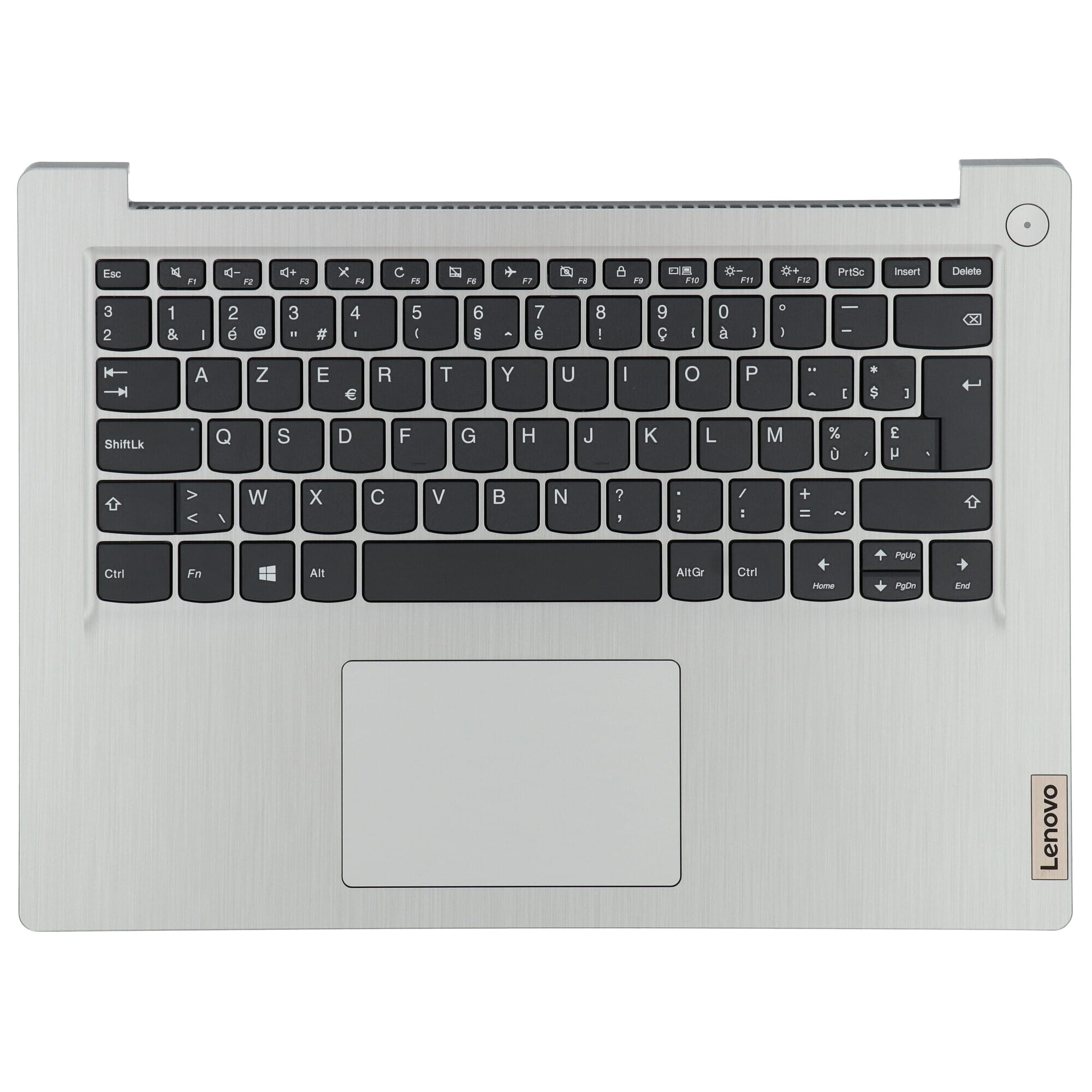 Lenovo Laptop Toetsenbord Azerty BE + Top Cover - Zilver