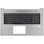 HP Laptop Toetsenbord Qwerty US + Top Cover - Zilver