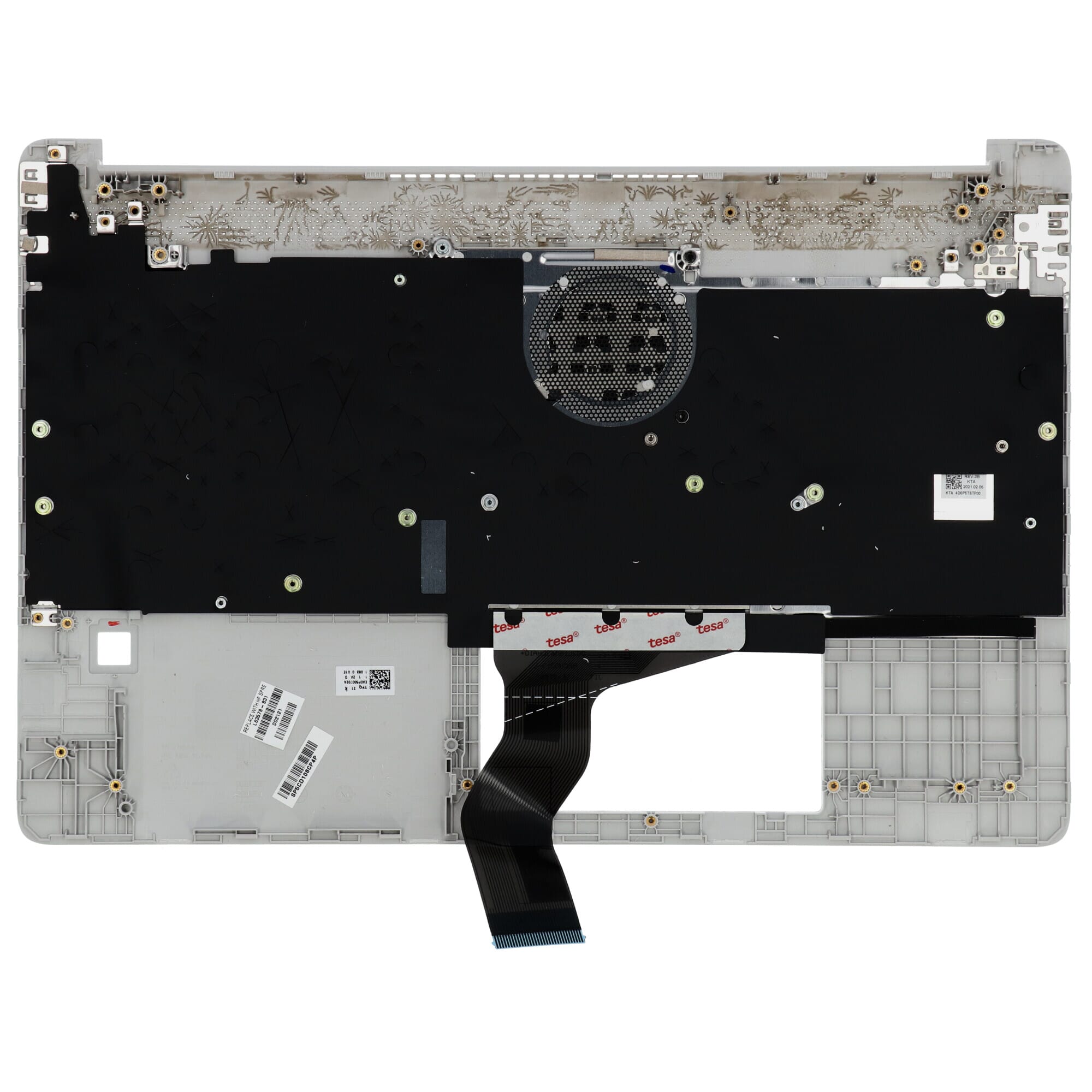 HP Laptop Toetsenbord Qwerty US + Top Cover - Zilver