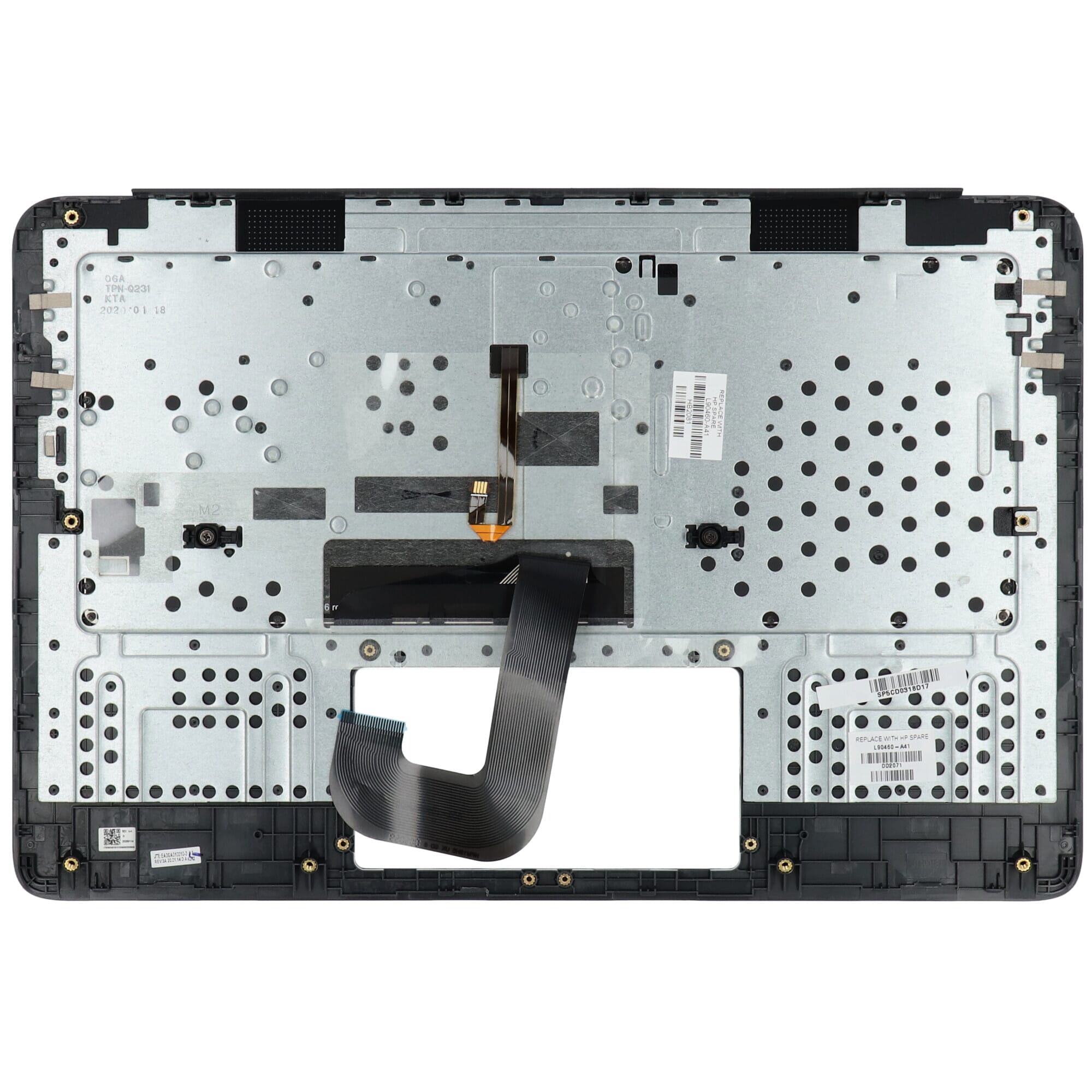 HP Laptop Toetsenbord Azerty BE + Top Cover BL - Donkergrijs