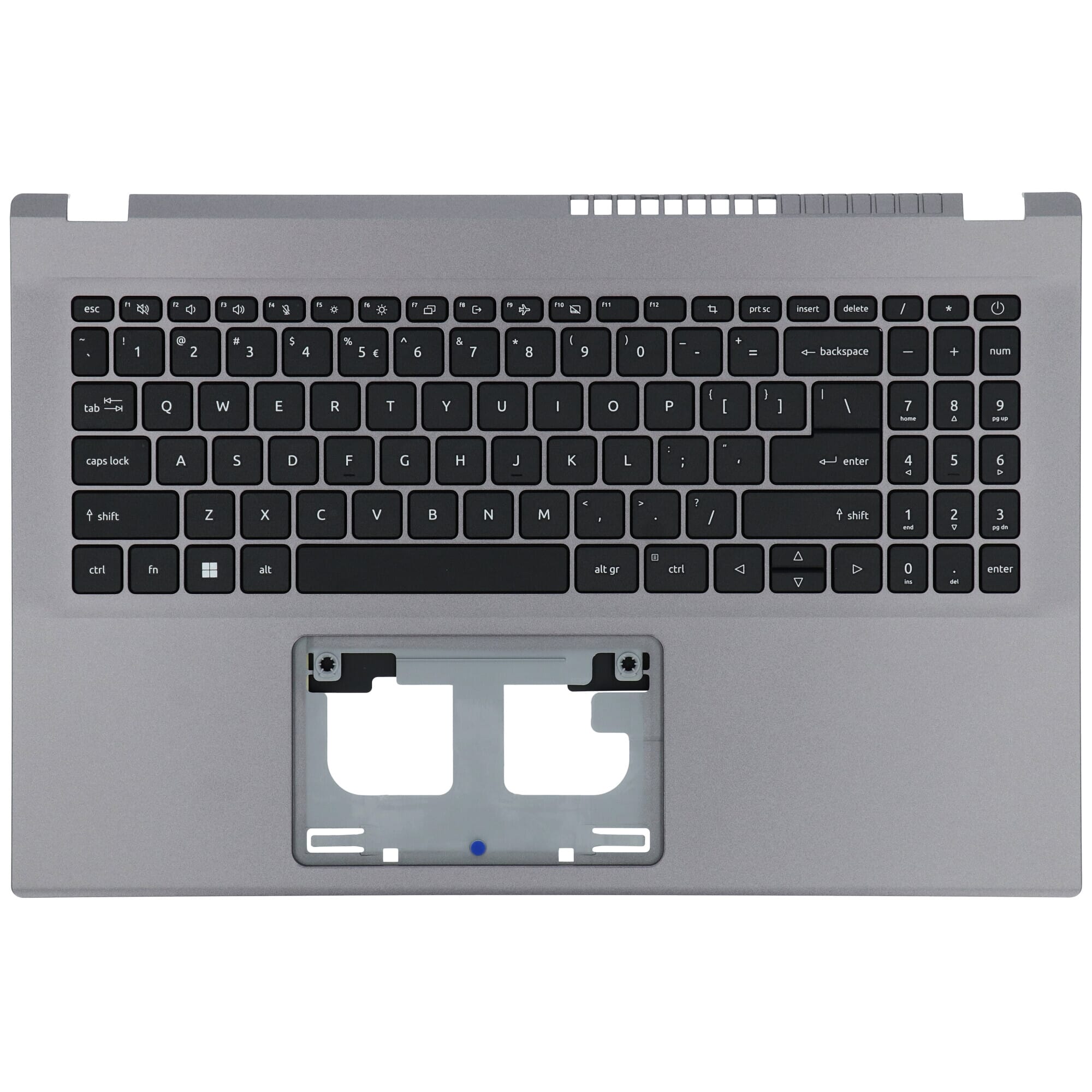 Acer Laptop Toetsenbord Qwerty US + Top Cover - Grijs