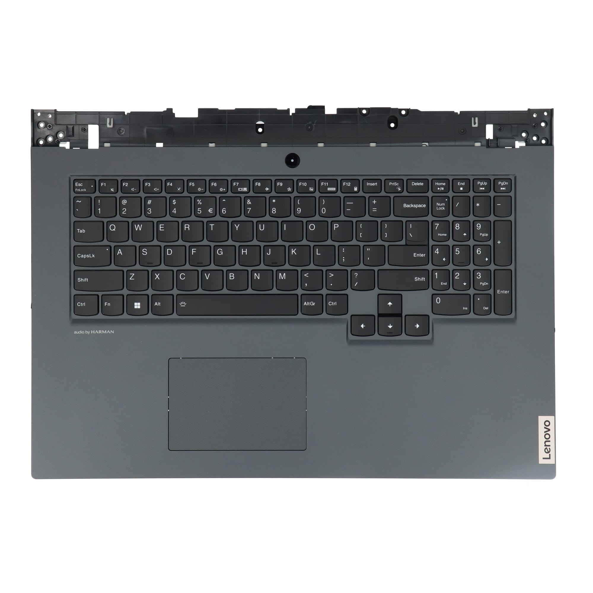 Lenovo Laptop Toetsenbord Qwerty US + Top Cover, BL - Grijs