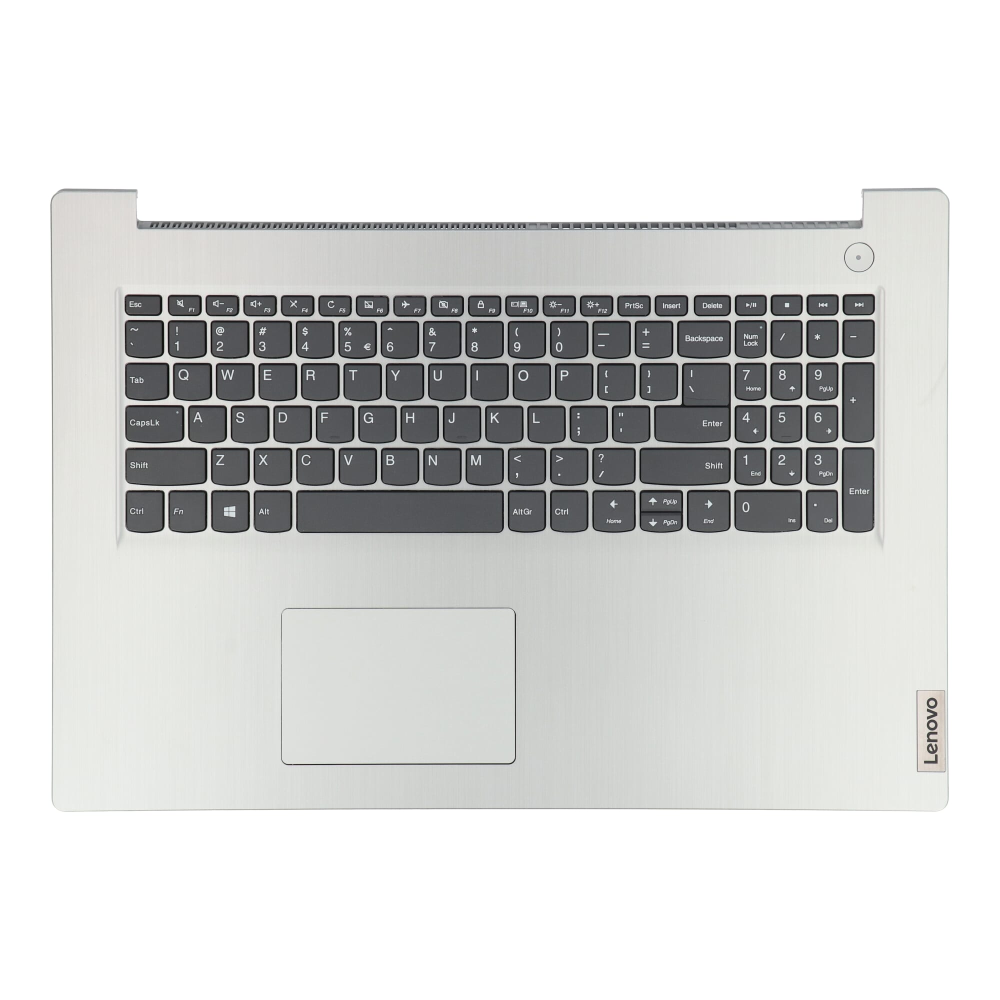 Lenovo Laptop Toetsenbord Qwerty US + Top Cover - Grijs