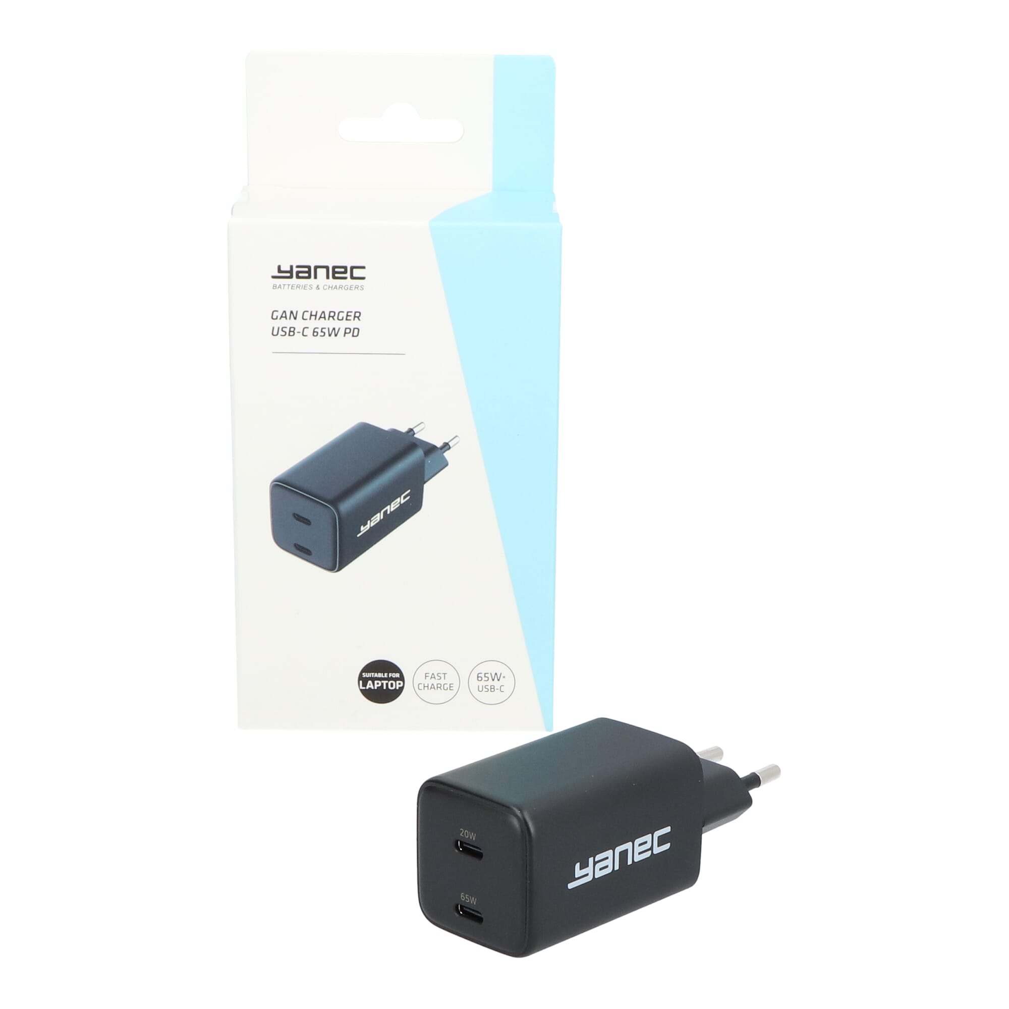 Yanec Compacte GaN lader USB-C 65W